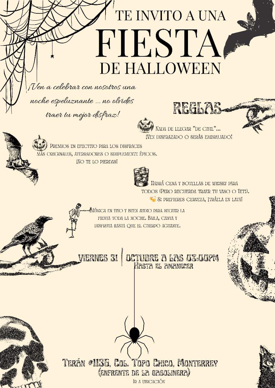 Invitación Fiesta de Halloween